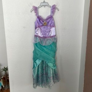 🧜🏻‍♀️RARE LITTLE MERMAID DRESS FROM DISNEY STORE GIRLS SZ S 5/6 EXCELLENT COND